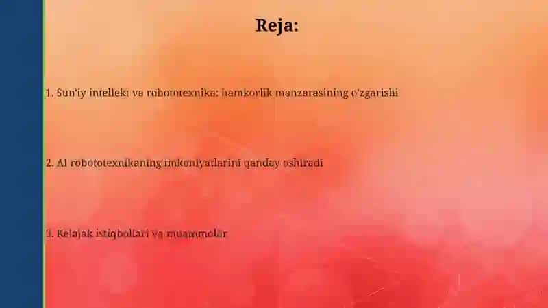 Suniy intellekt va robototexnika: hamkorlik manzarasining ozgarishi 2