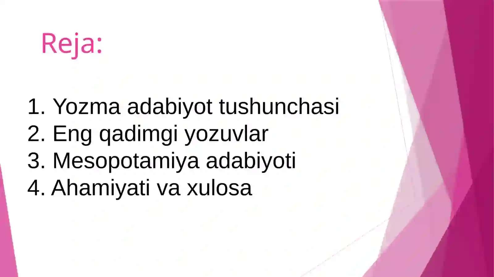 Eng qadimgi yozma adabiy yodgorlik 2