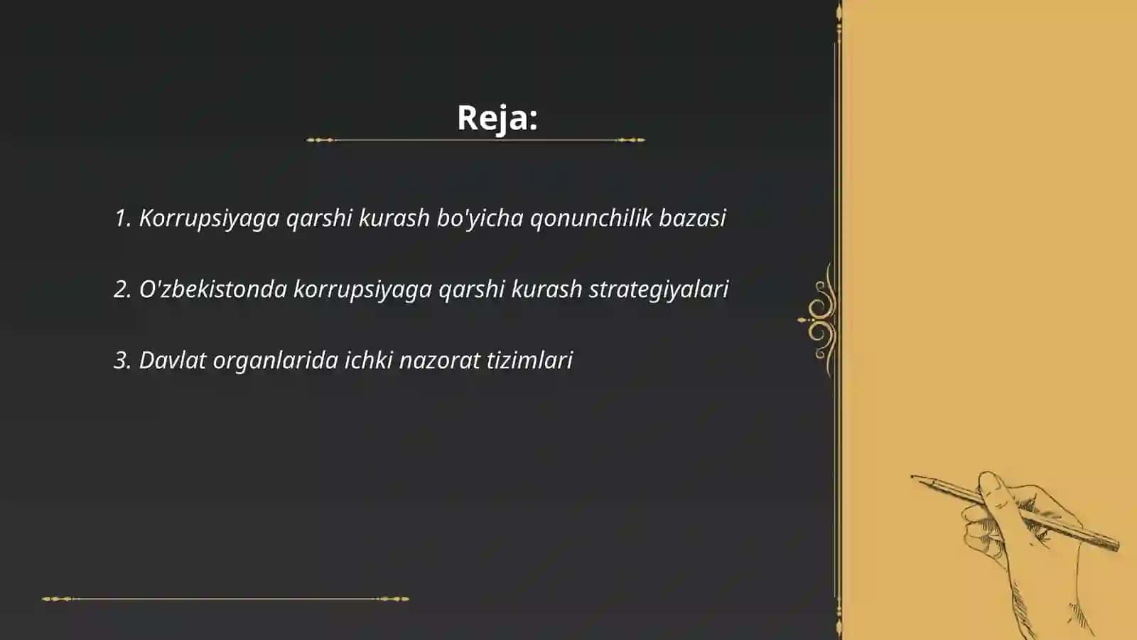 O'zbekistonda Korrupsiyaga kurash mexanizmlari 2