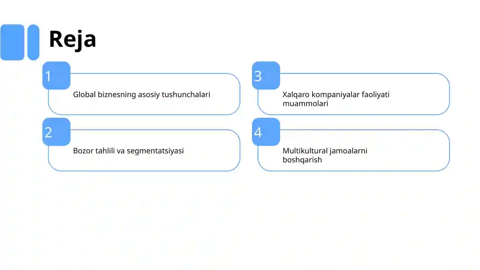 Xalqaro Bozorlarda Biznes: Global Strategiyalar va Menejment 2