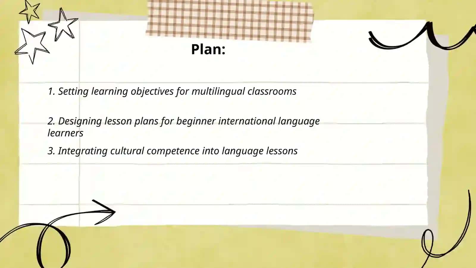 Teaching International languages lesson plan 2