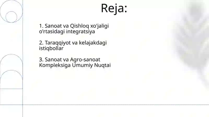 Sanoat va Agro-sanoat Kompleksiga Umumiy Nuqtai 2