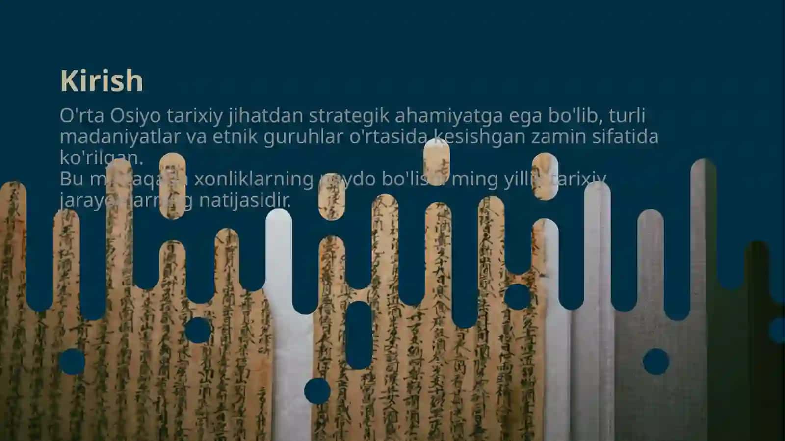 O'rta Osiyoning xonliklarga bo'linib ketishi. Uning sabablari va oqibatlari 2