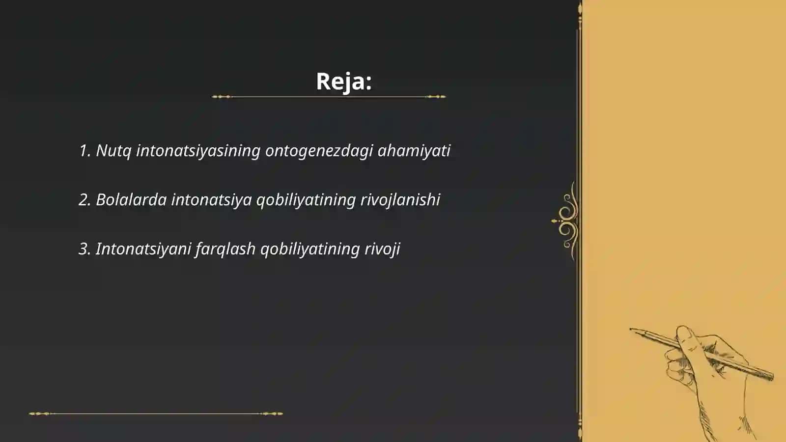 Nutq intonatsiyasining ontogenezdagi ahamiyati 2
