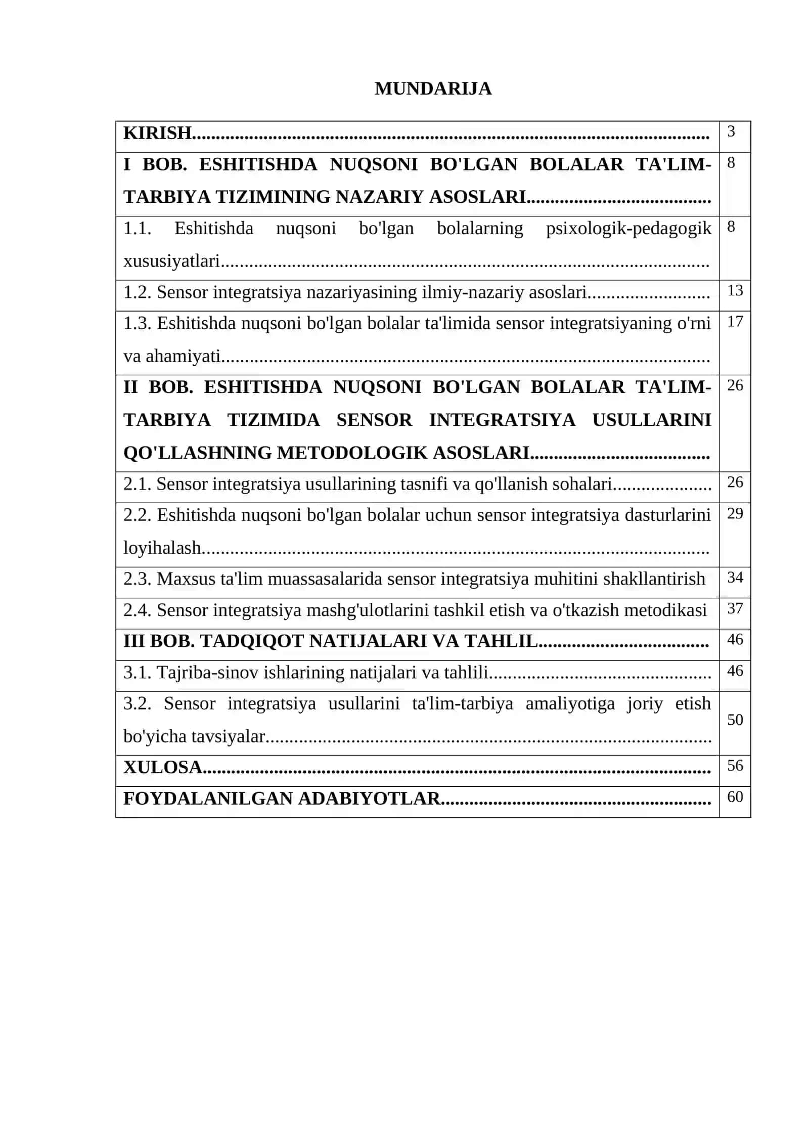 ESHITISHDA NUQSONI BO'LGAN BOLALAR TA'LIM-TARBIYA TIZIMIDA SENSOR INTEGRATSIYA ISHLARINING SAMARALI USULLARI 2