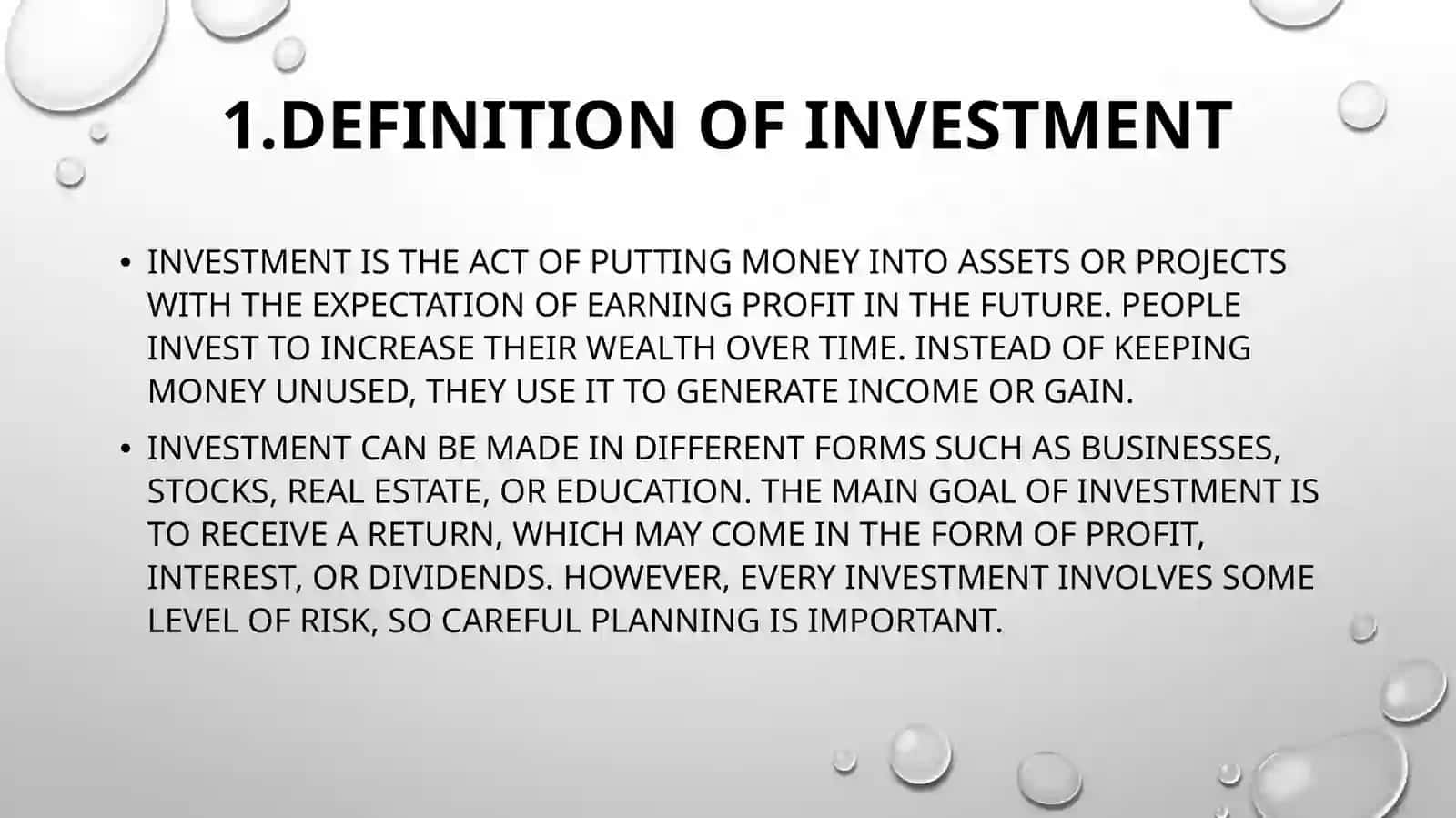 Investment Plan 2