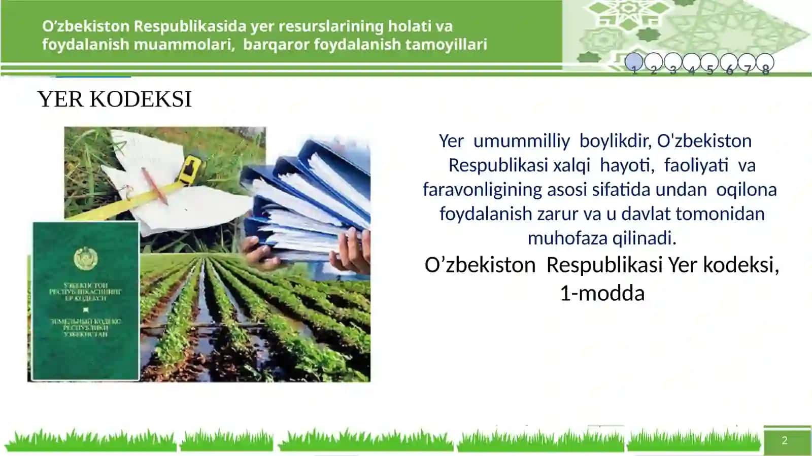6-MavzuYer:joylashishivaundanko‘pmaqsadlifoydalanish 2