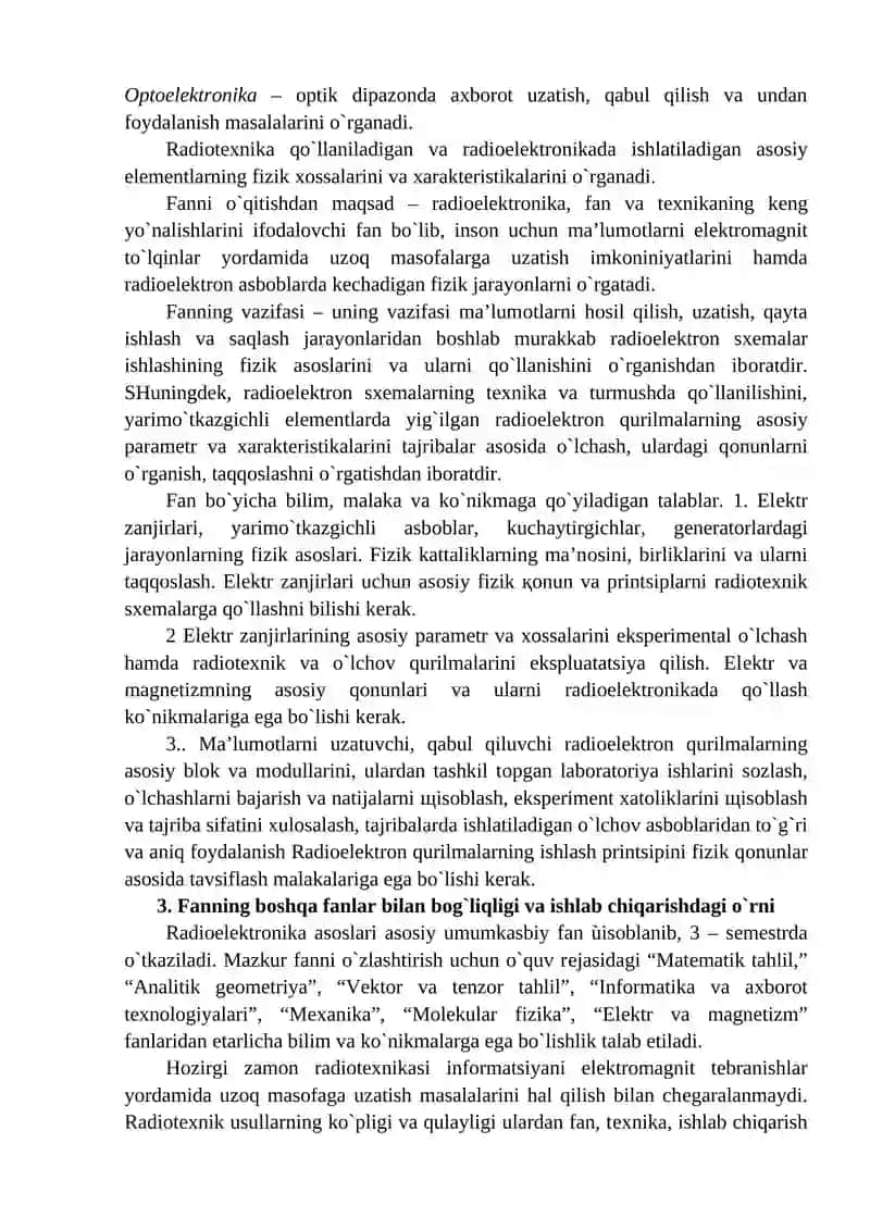 Radiоelеktrоnika asоslari 2