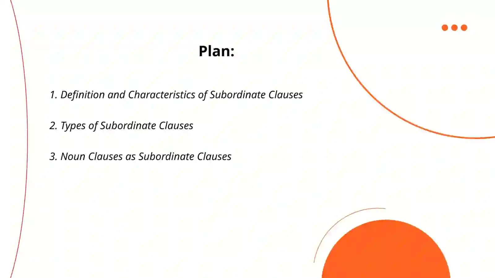 Subordinate Clauses 2