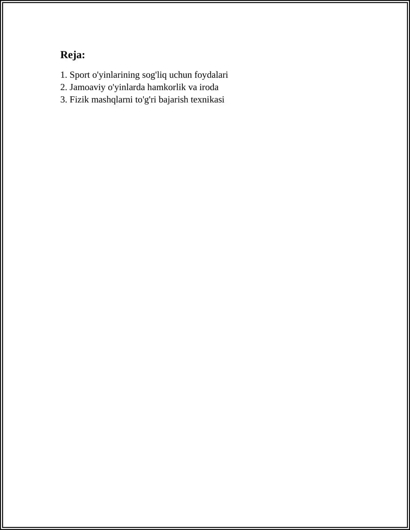 O'YIN VA MASHQLAR TAVSIFI 2