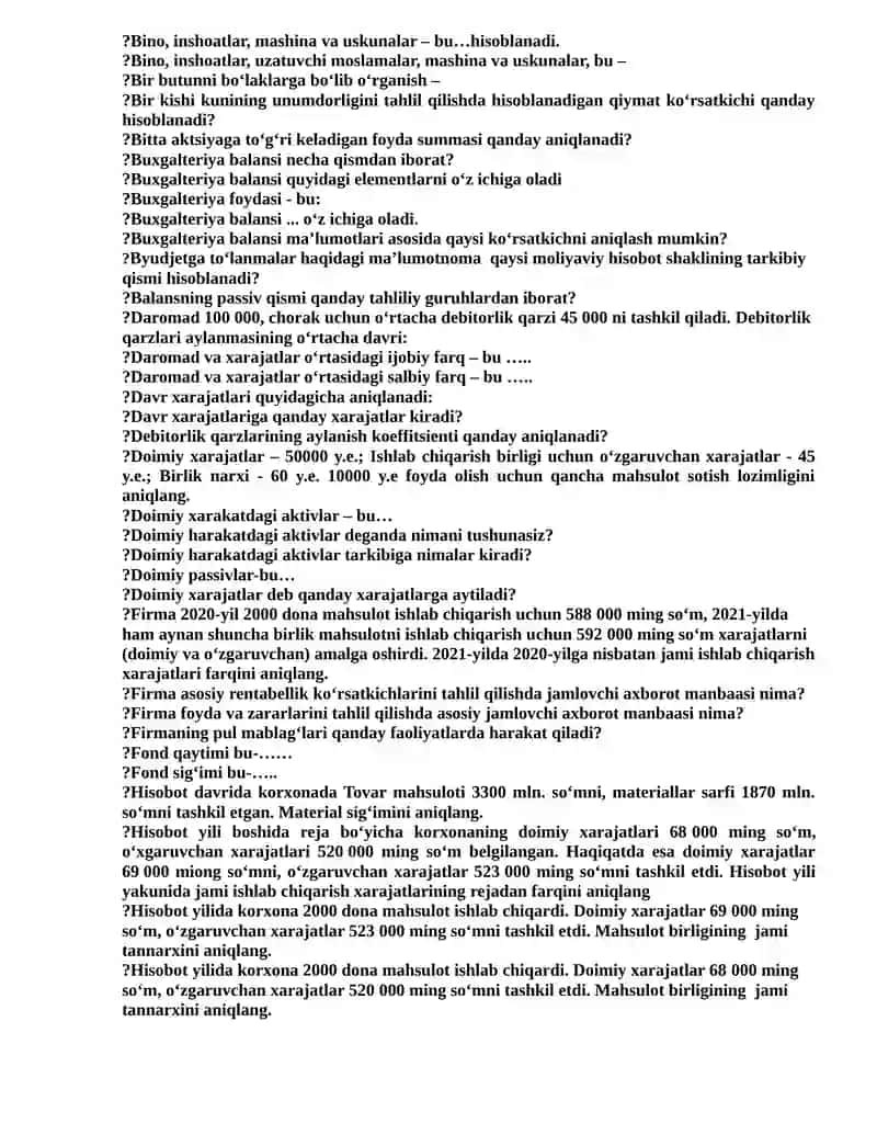Aylanma aktivlar 2