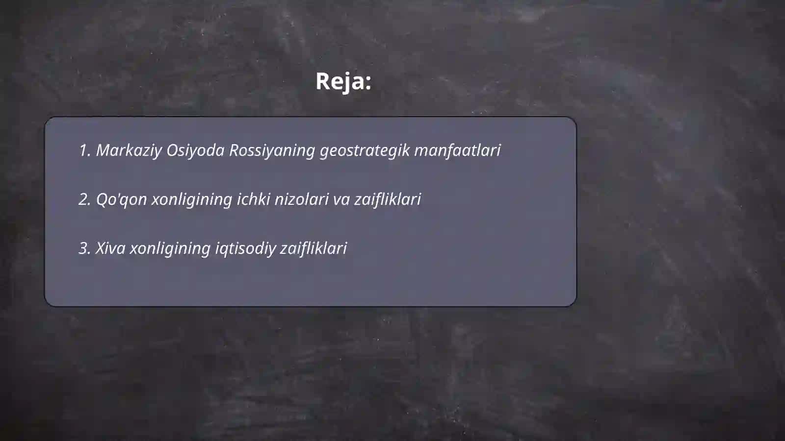 Qo'qon,Xiva xonliklari va Buxoro amirligining Rossiya imperiyasi tomonidan bosib olinishining asosiy sabablari va bosqichlari 2