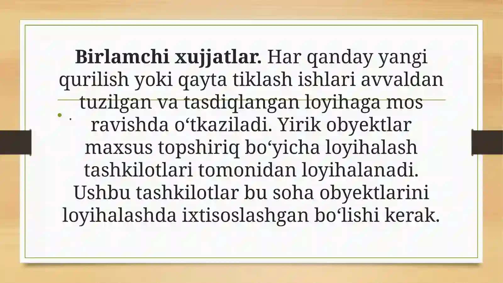 Ta’mirlash va montaj qilishda texnik hujjatlar bilan tanishish. Defekt qaydnomasi haqida tushunchaga ega bo‘lish va unituzish 2