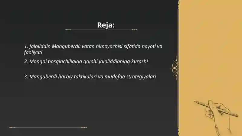 Jaloliddin Manguberdi-Vatan himoyachisi 2