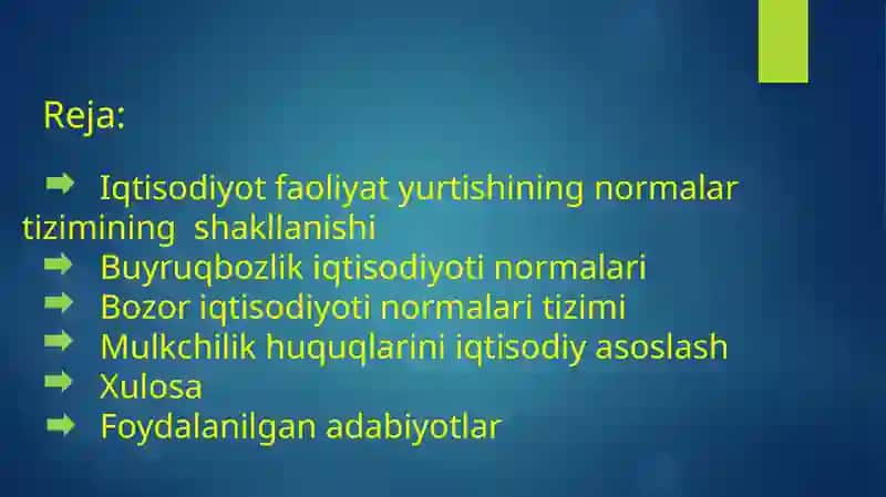 Normal artizimining shakllanishi 2