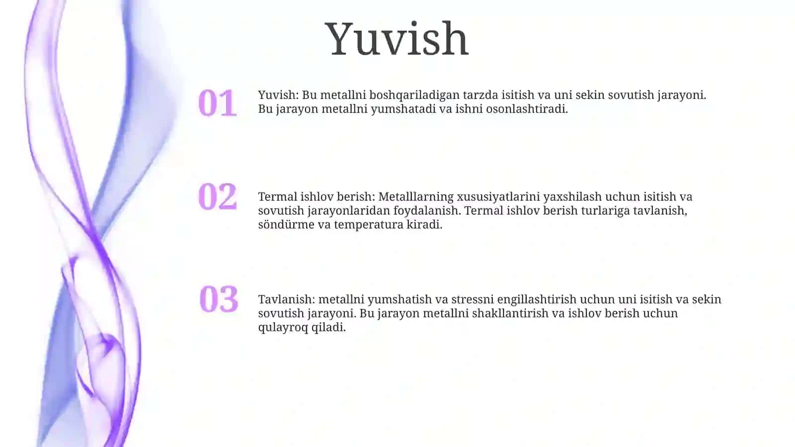 Termik Ishlov Berish Texnologik Jarayon Turlari 2