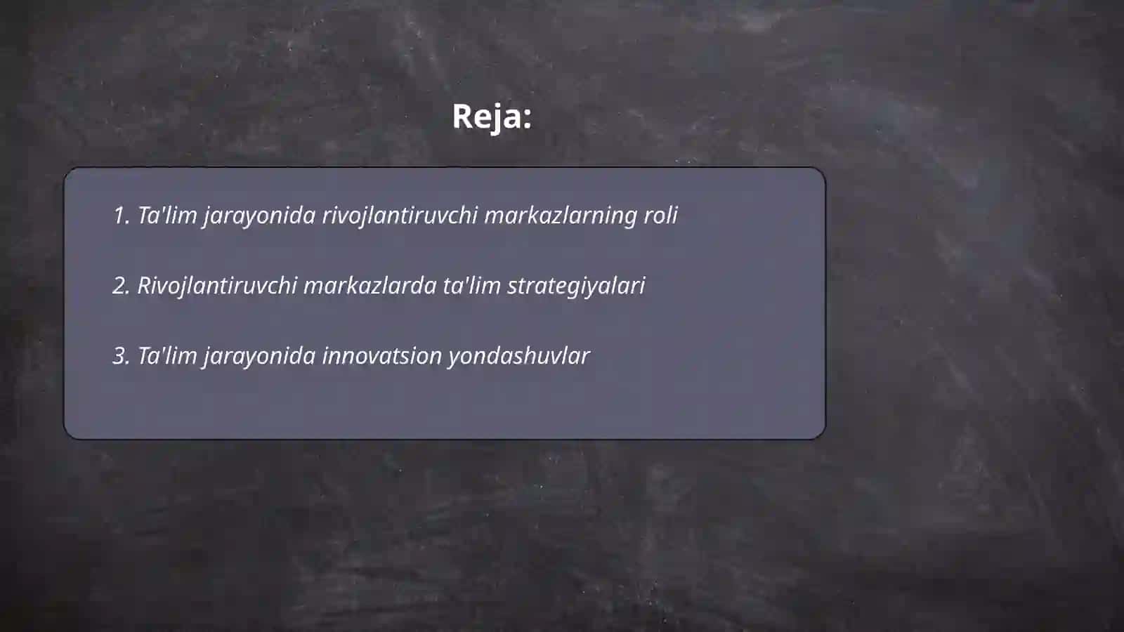 Rivojlantiruvchi markazlarda ta'lim jarayonlarining boğliqligi va öziga xosligi 2