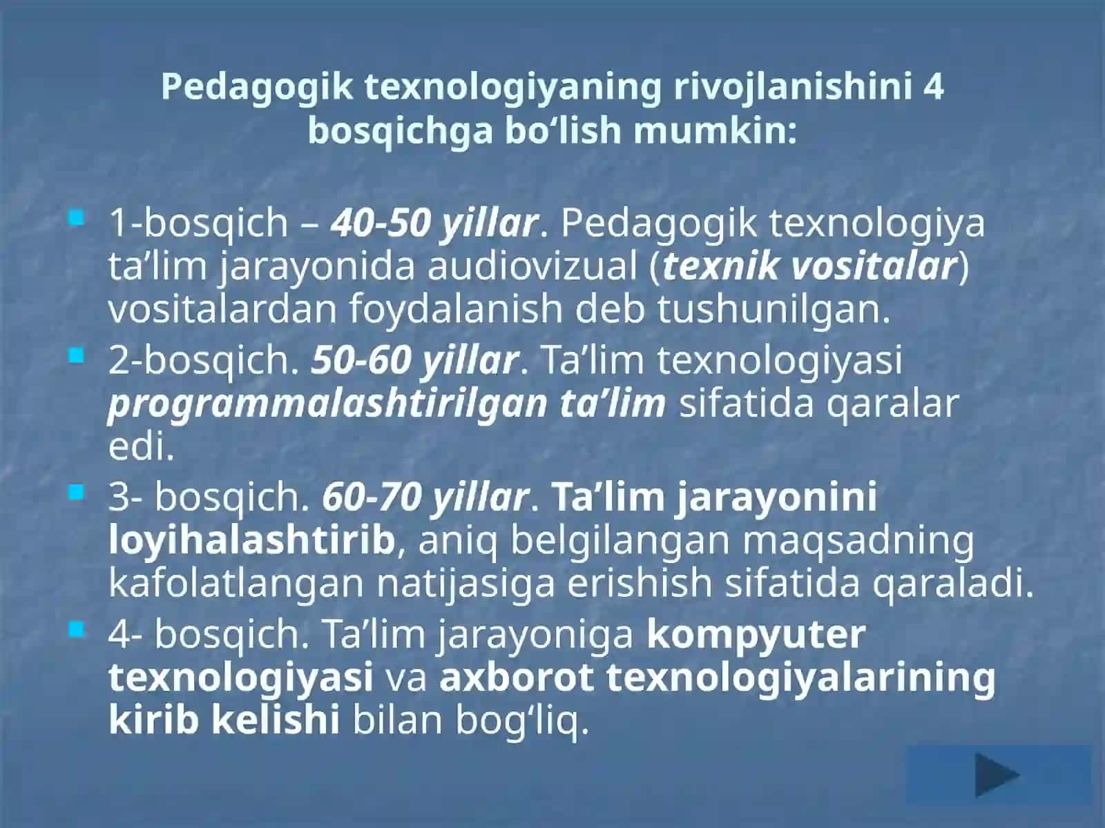 Pedtexnologiya art texnologiya va kreativlik fani predmeti va vazifalari 2