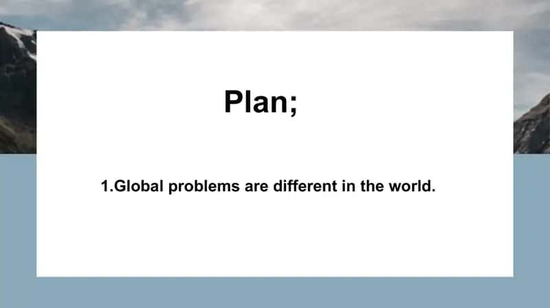 Global problem 2