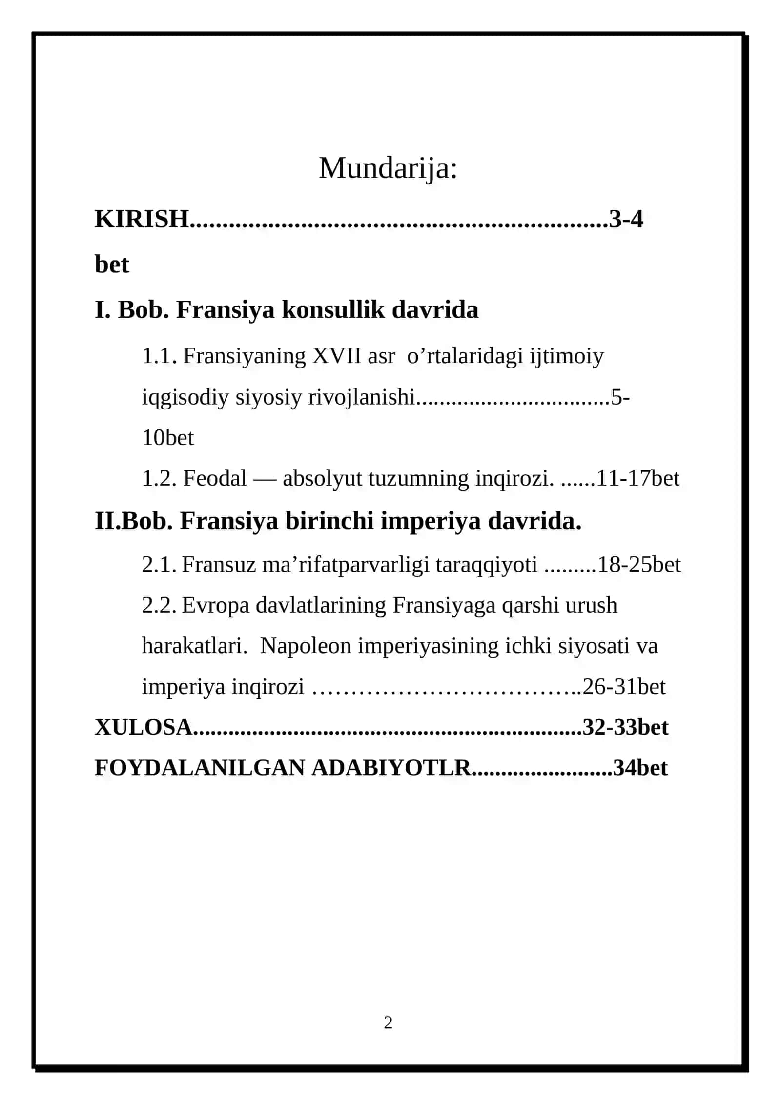 Fransiya konsullik va birinchi imperiya davrida 2