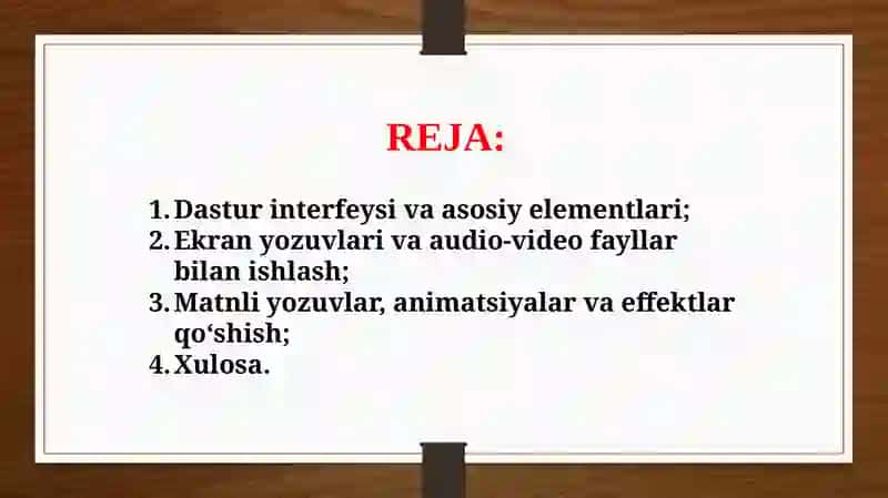 Camtasia Studio dasturlari va ularning imkoniyatlari (TAQDIMOT) 2