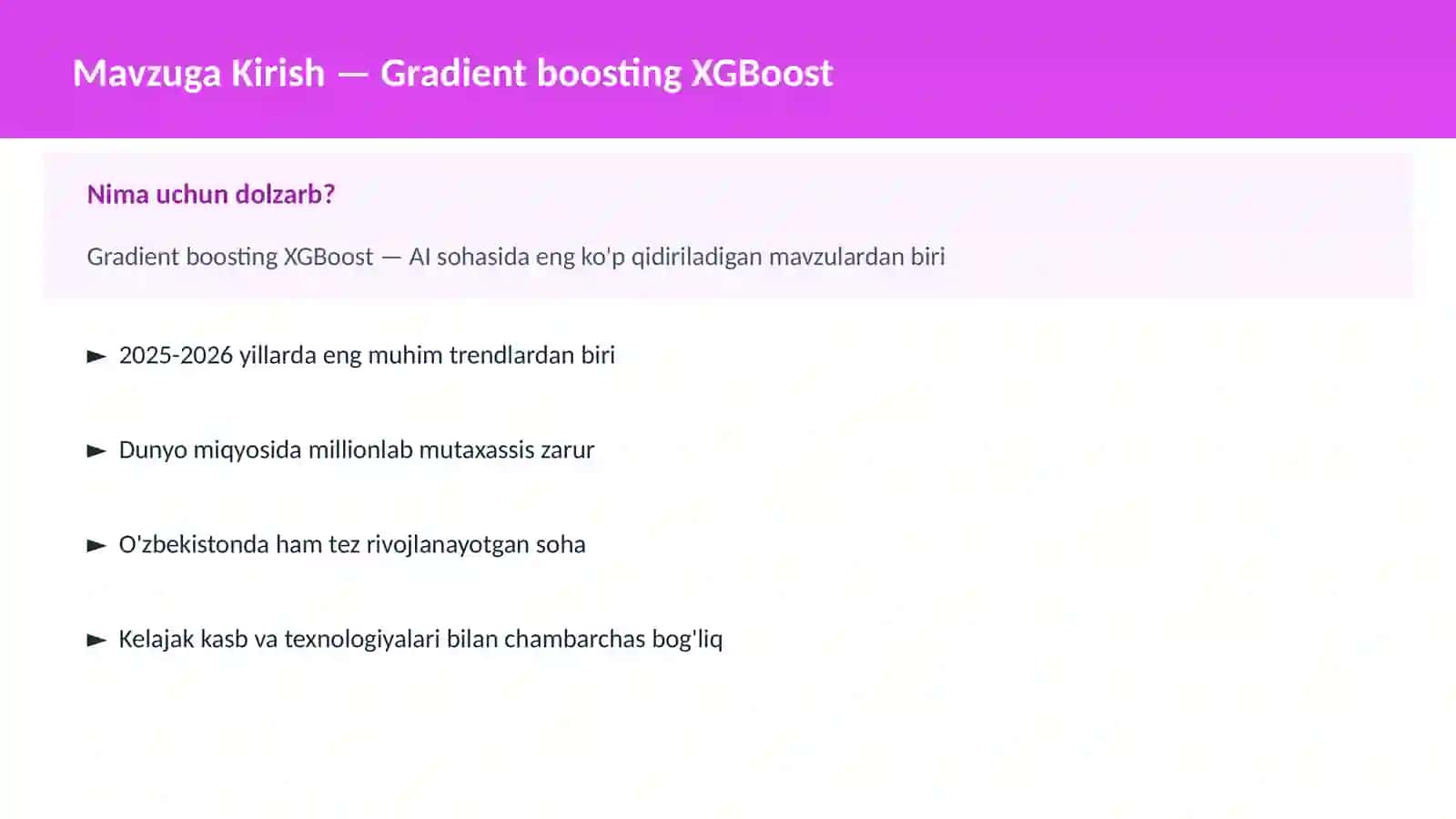Gradient boosting XGBoost 2