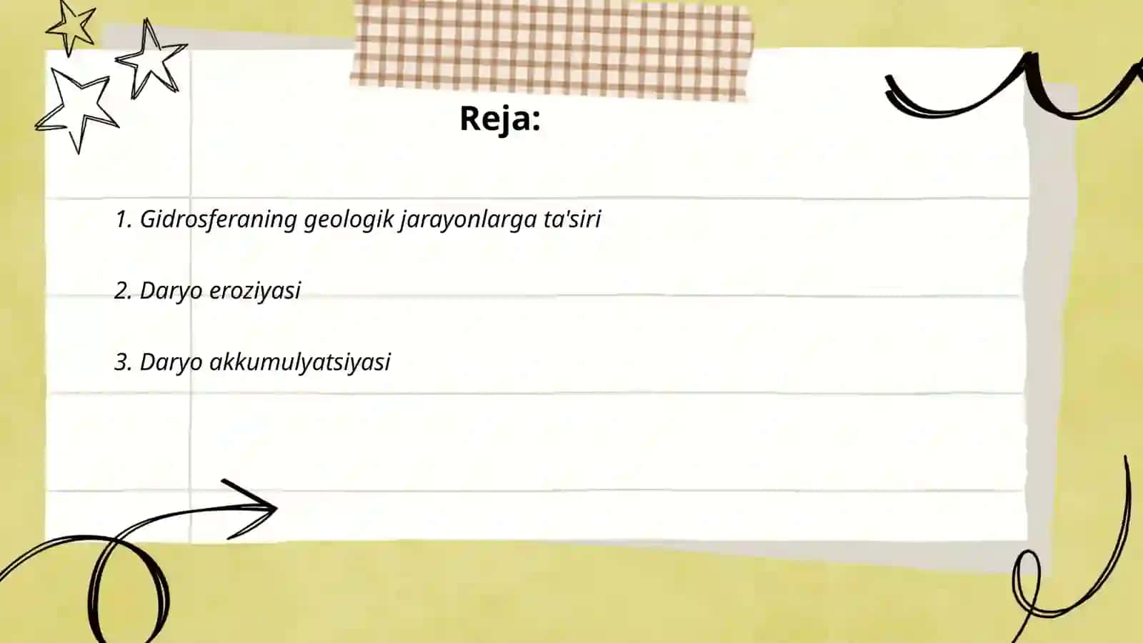 Gidrosferaning geologik faoliyati 2