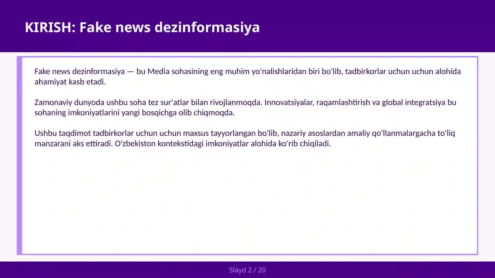 FAKE NEWS DEZINFORMASIYA 2