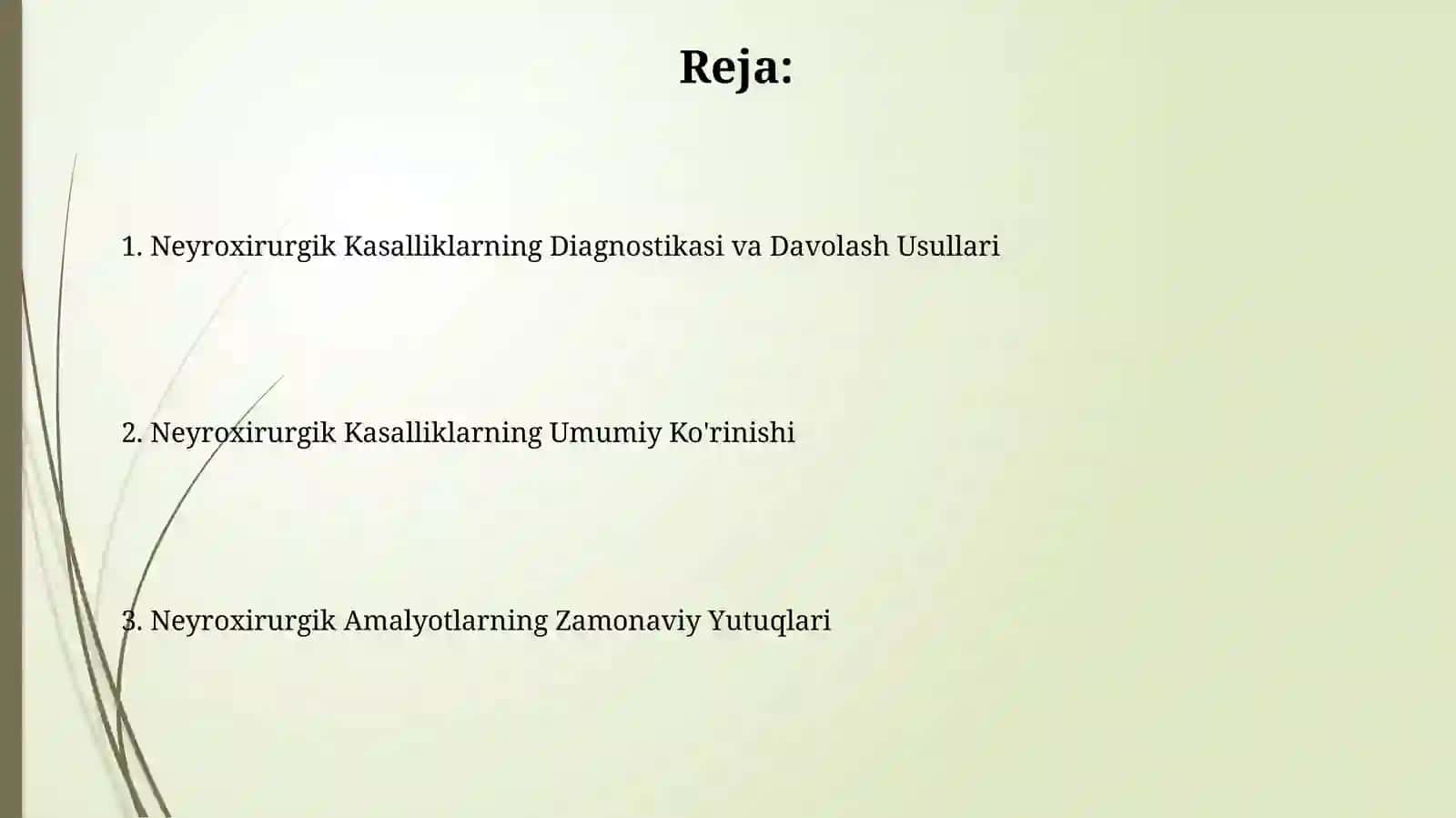 Neyroxirurgik Kasalliklarning Diagnostikasi va Davolash Usullari 2
