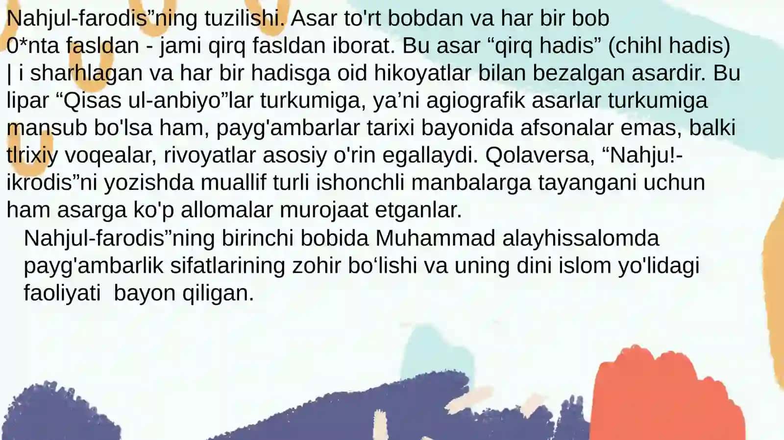 Nahj -ul - farodis badiiy asar 2