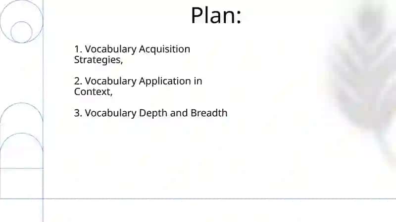 Vocabulary related theme abilities 2