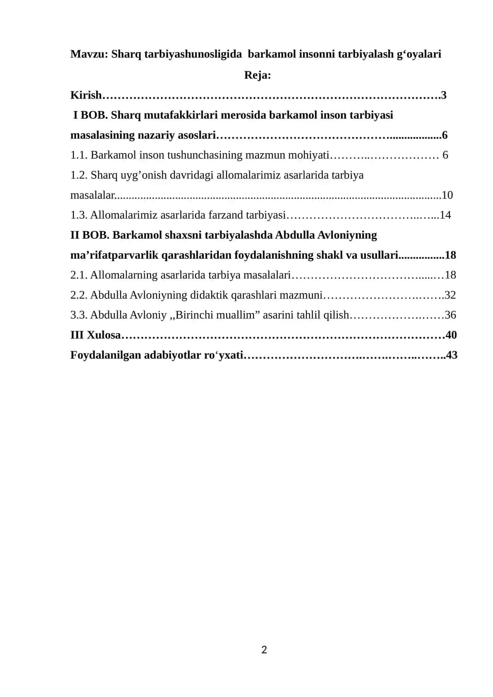 Sharq tarbiyashunosligida barkamol insonni tarbiyalash gʻoyasi 2