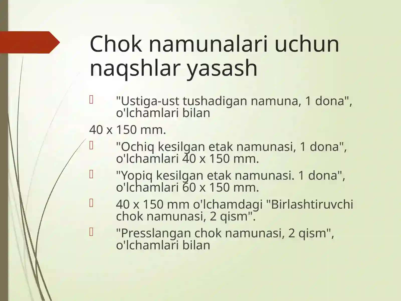 Chok namunalari uchun naqshlar yasash 2