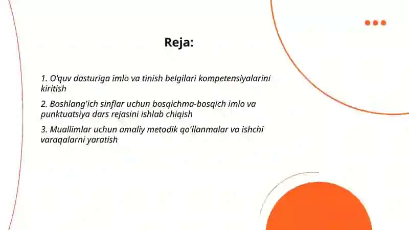 Boshlangʻich ta'limda imloviy va punktuatsion savodxonlikni oshirish boʻyicha tavsiyalar ishlab chiqish Muxlisa Mehriddinova 2