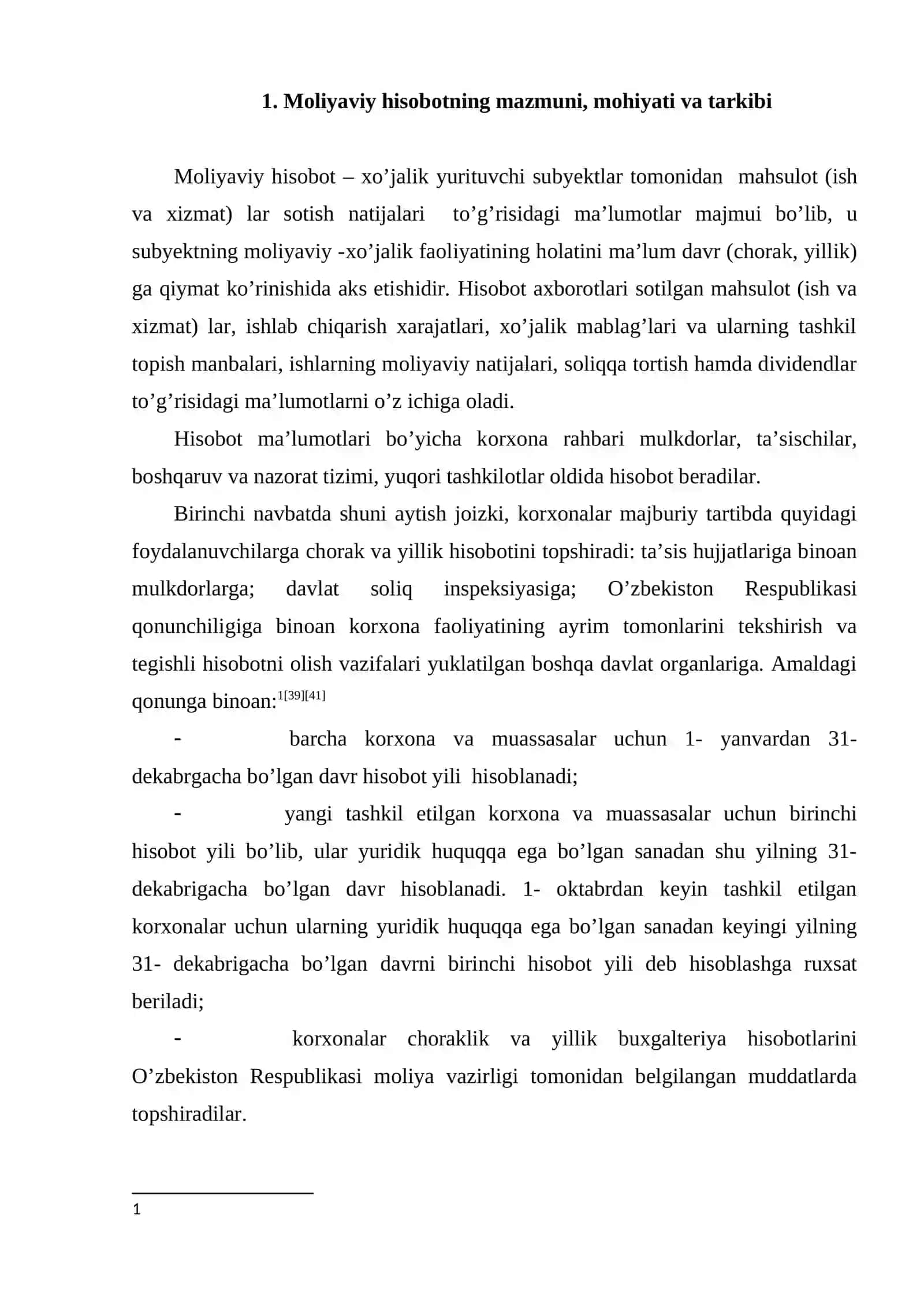 Moliyaviy hisobot tizimlari ahamiyati va shakillari 2