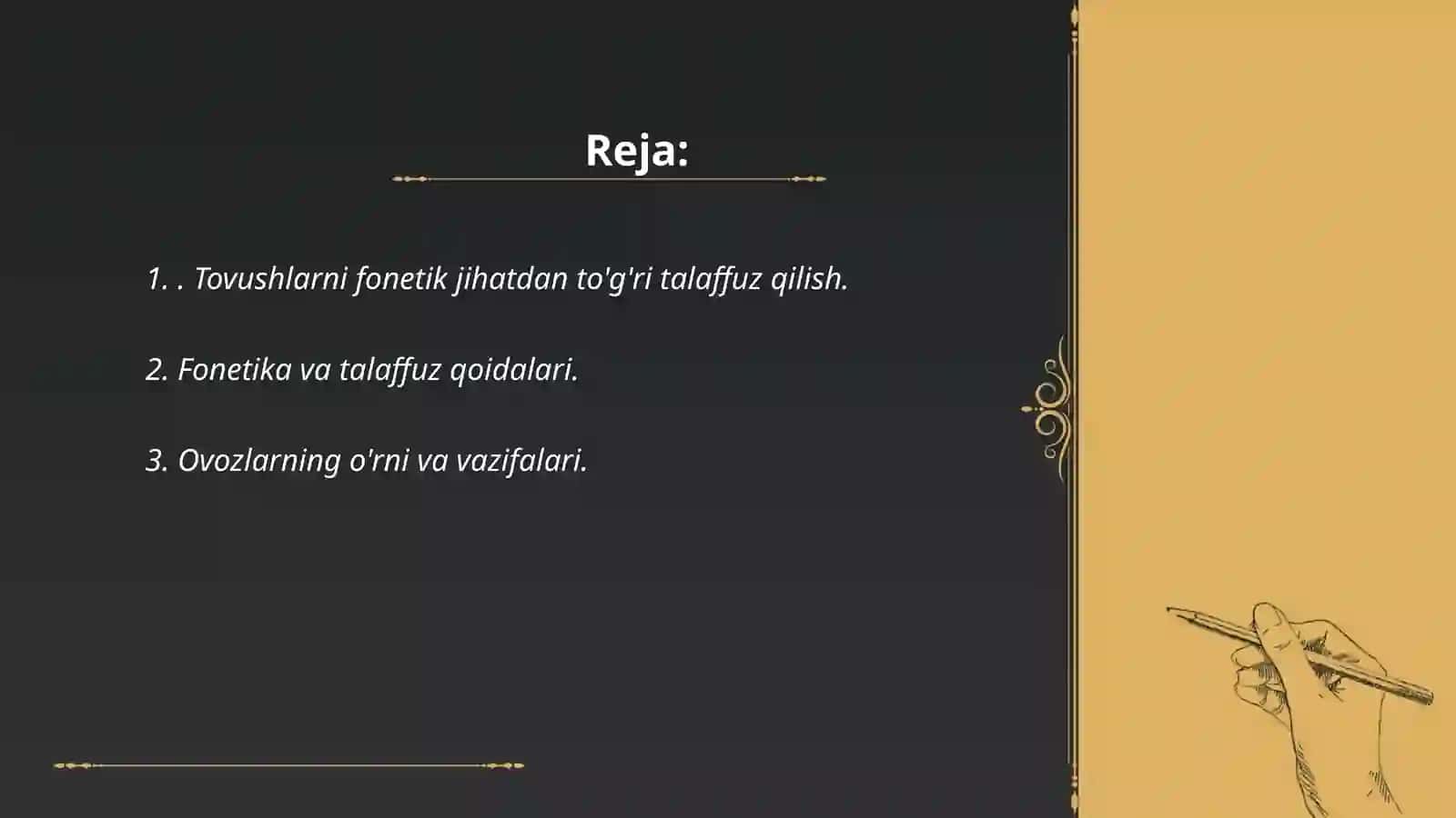 Tovushlarning toğri tallafuzi yuzasidan olib boriladigan ishlar mazmuni 2