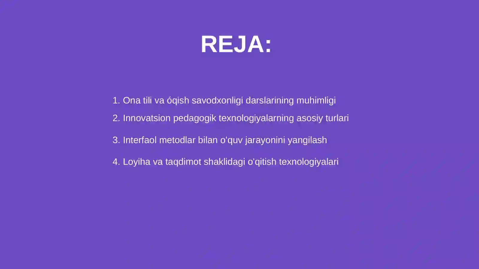 Ona tili va óqish savodxonligi darslarida qoʻllanadigan innovatsion pedagogik texnologiyalar 2