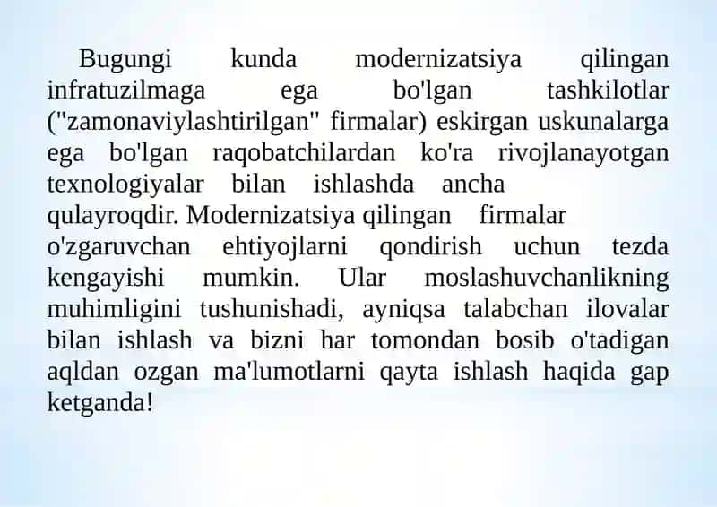 Ma’lumotlarga ishlov berish markazining tajribali resurslari 2