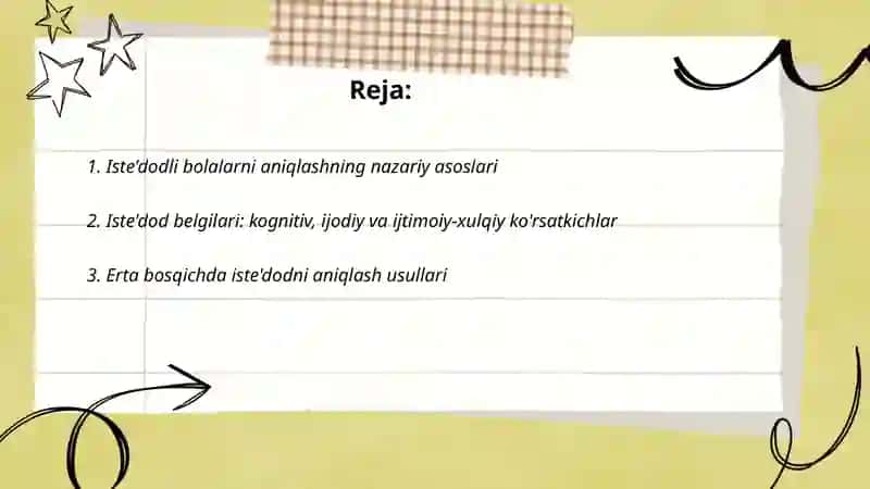 Iste'dodli bolalarni aniqlash va ularni tarbiyalash 2