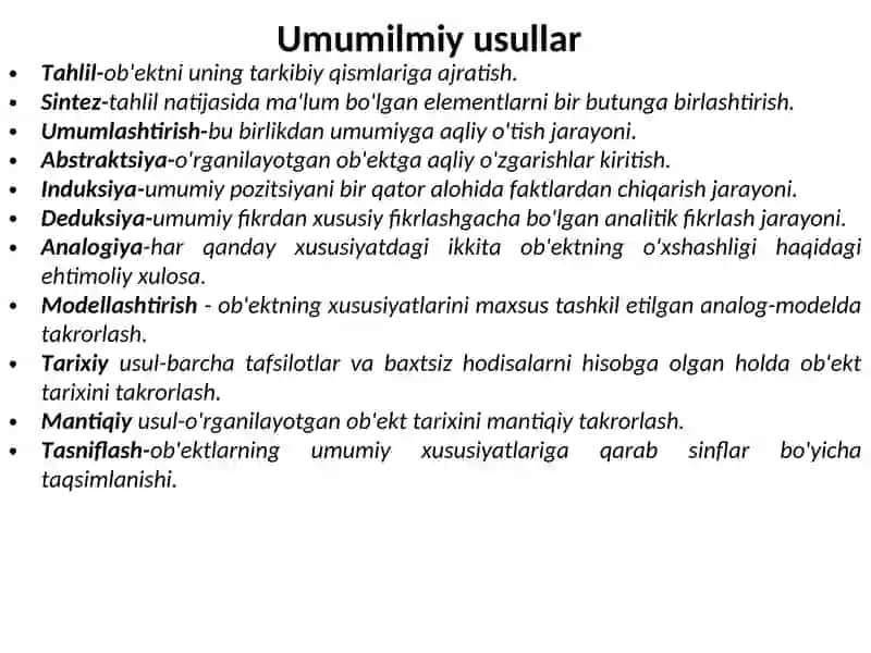 TADQIQOT JARAYONI BOSQICHLARI 2
