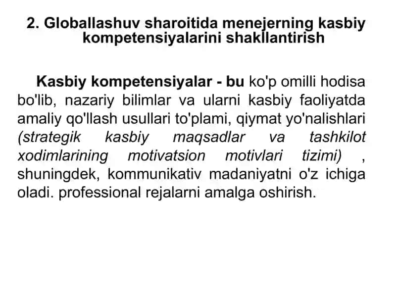 Menejer kasbiy moyilligini baholash 2