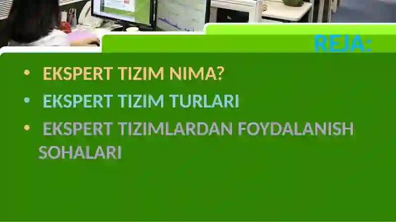 Ekspert tizimlarning asosiy turlari va ishlatilish sohalari 2