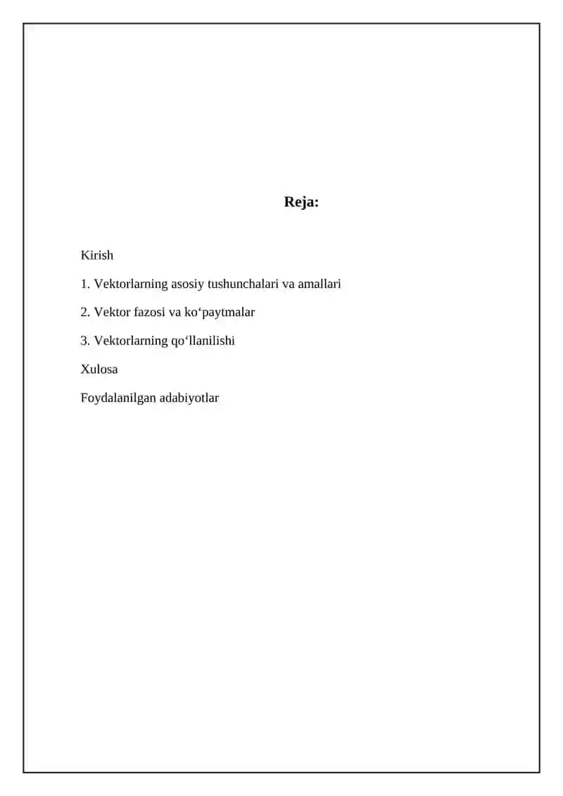 Vektorlar 2