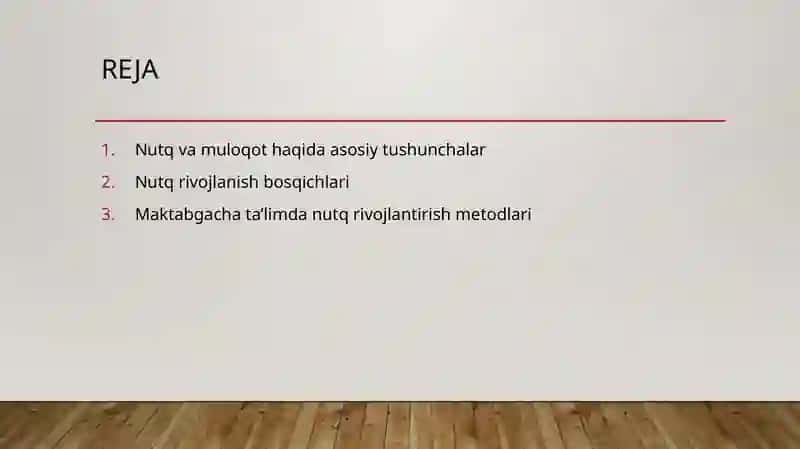 Nutq va muloqot rivojlanishi 2