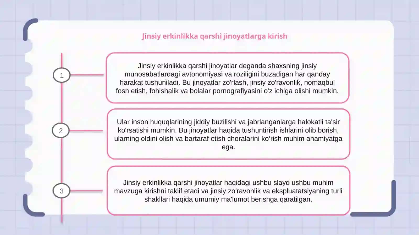 Jinsiy erkinlikka qarshi jinoyatlar 2