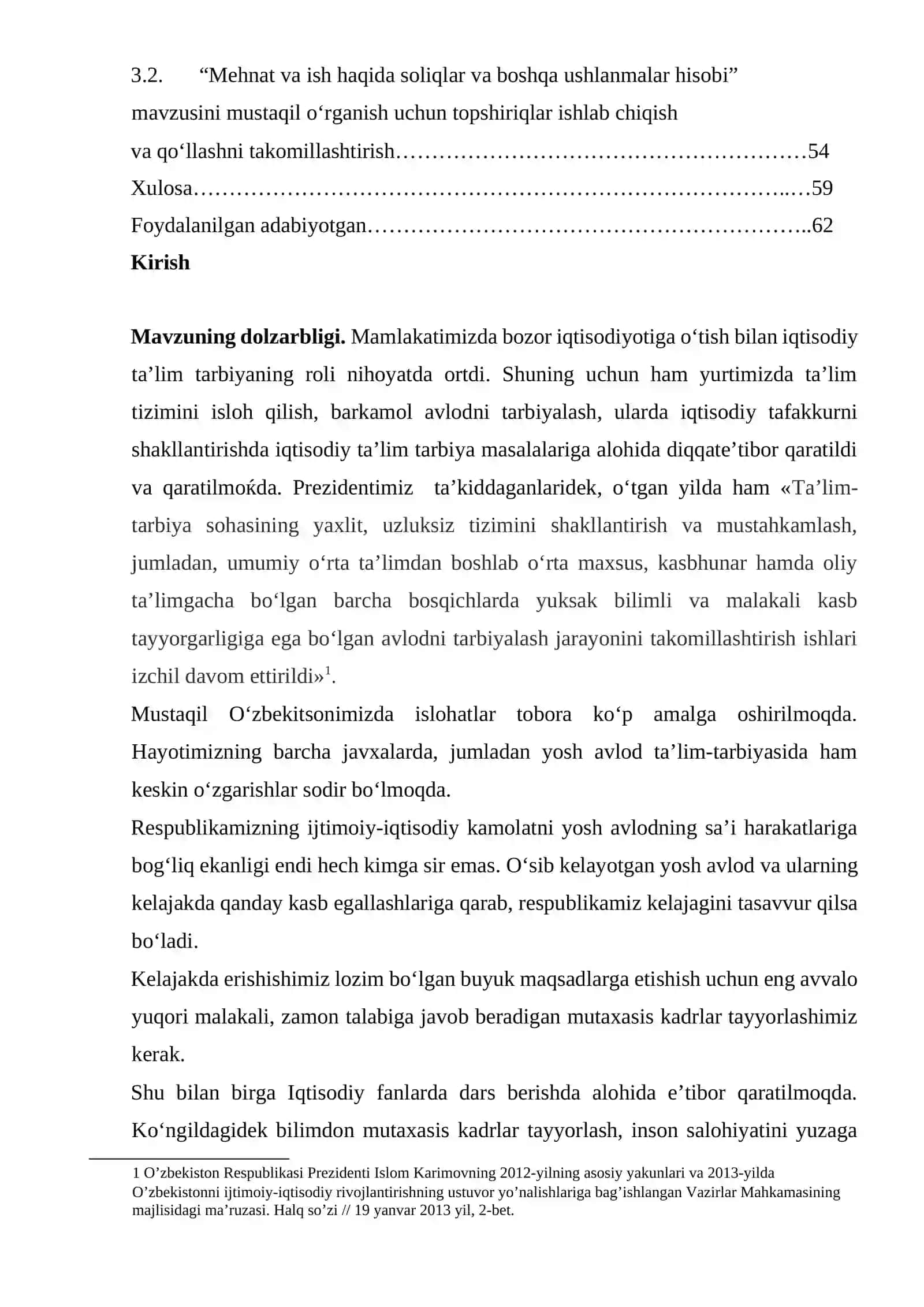 “Mehnat va ish haqida soliqlar va boshqa ushlanmalar hisobi” mavzusini mustaqil o‘rganish uchun topshiriqlar ishlab chiqarish va qo‘llash metodikasi 2