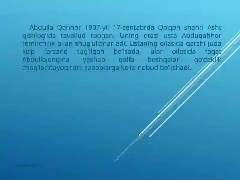 ABDULLA QAHHOR ASARLARIDA ARXAIK SO'ZLAR USLUBIYATI 2
