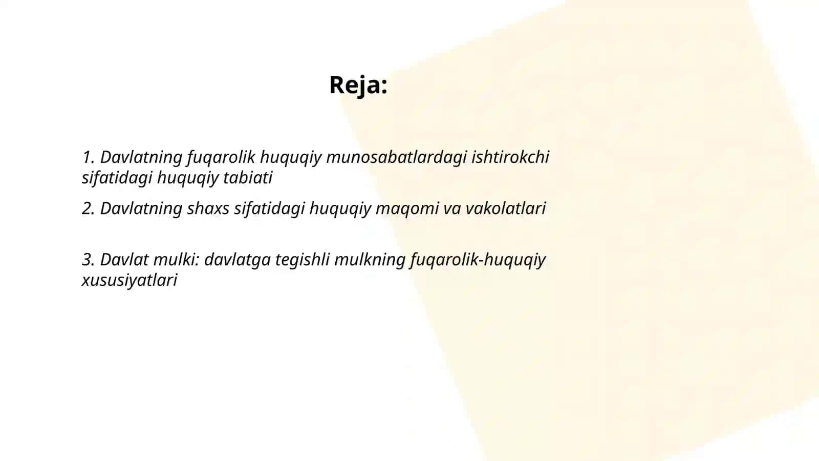 Fuqarolik huquqiymunosabatlarning ishtirokchisisifatida 2