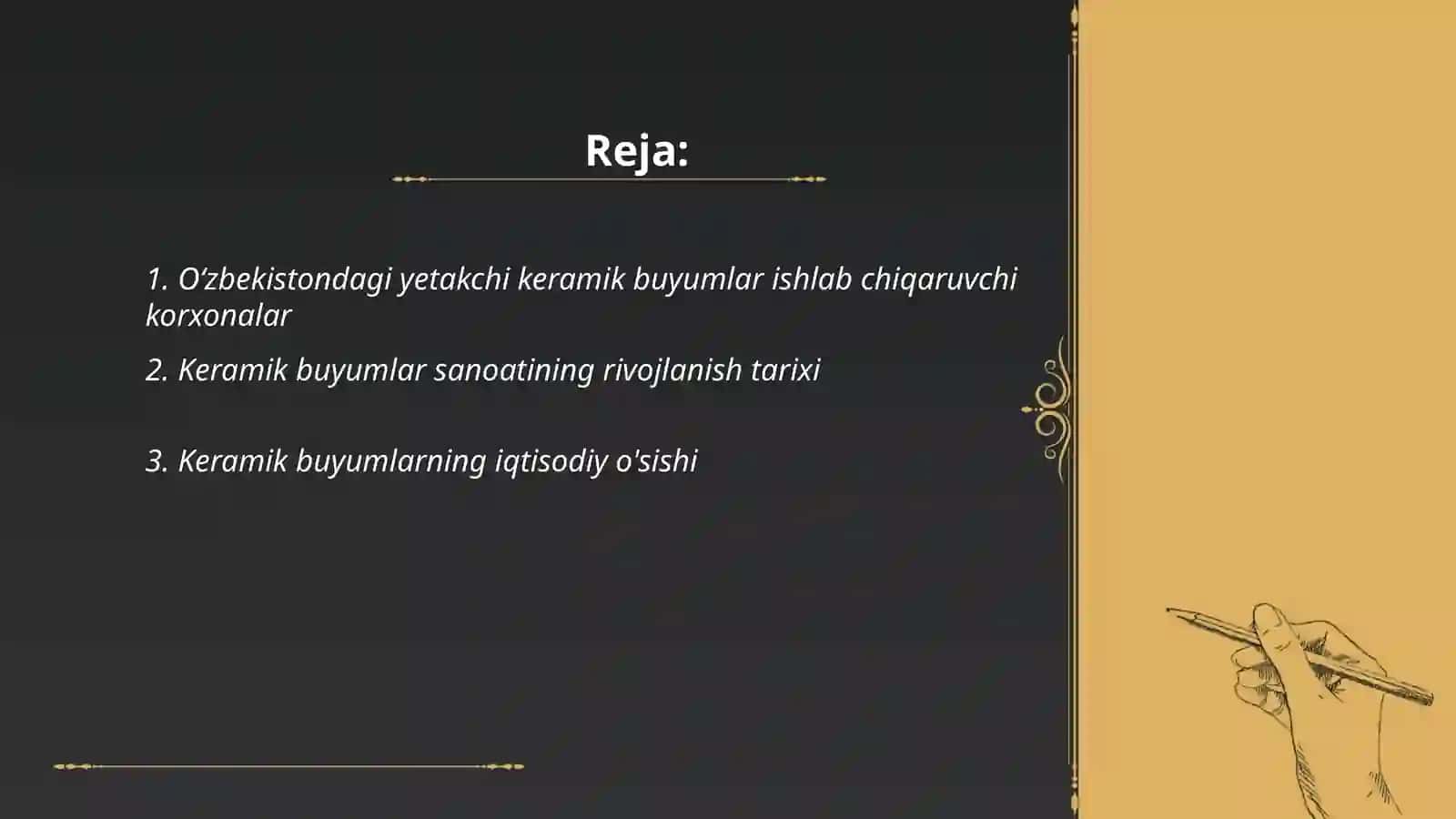 Oʻzbekistondagi keramik buyumlar ishlab chiqaruvchi korxonalar 2