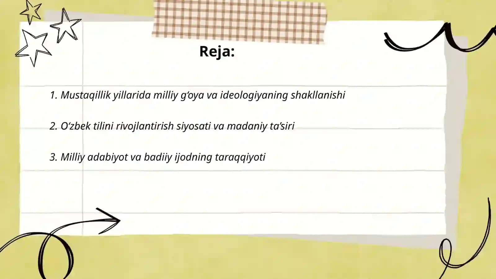 Mustaqillik yillarida Uzbekistondayi manaviy va madaniy taraqqiyoti 2